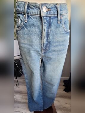 Título: Express High Rise Straight Ankle Jeans LigExpress Light Blue Men’s Jeans